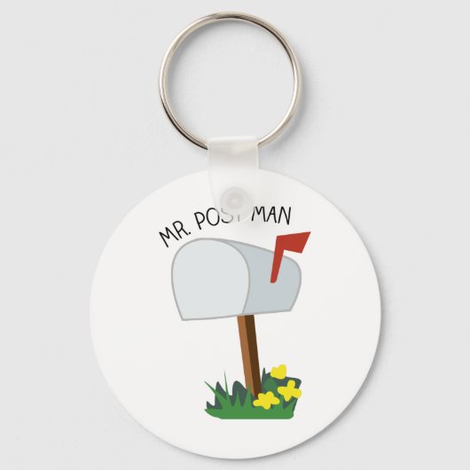 Mr Post Man Sleutelhanger (Voorkant)