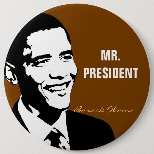 MR.PRESIDENT RONDE BUTTON 6,0 CM (Voorkant)