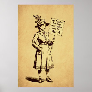 Mr President  Suffragette Art Poster