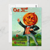 Mr Pumpkin Briefkaart (Voorkant / Achterkant)