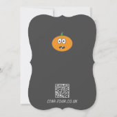 Mr Pun. Happy Halloween-uitnodigingen Kaart (Achterkant)