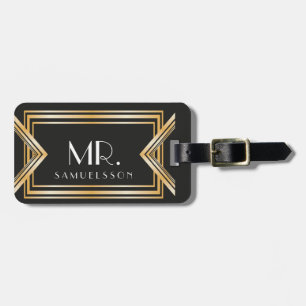 Mr reizen Bagagelabel Gatsby geïnspireerd