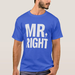 “Mr Right” Bruidegom T-shirt