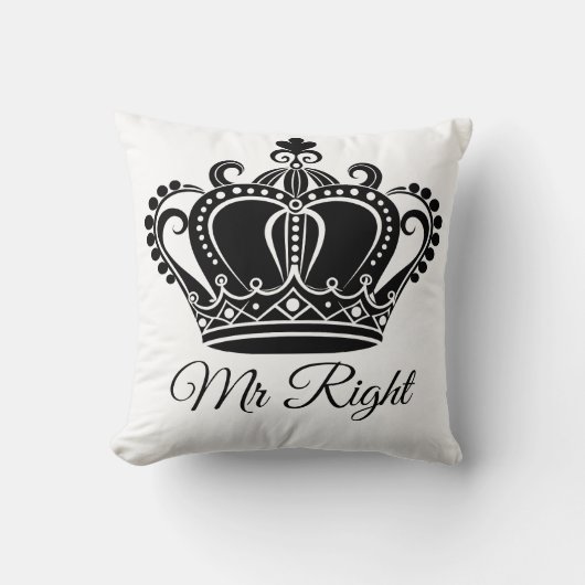 Mr Right Cushion Kussen (Voorkant)