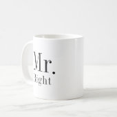 Mr. Right en Mr. Always Right Husband Koffiemok (Voorkant links)