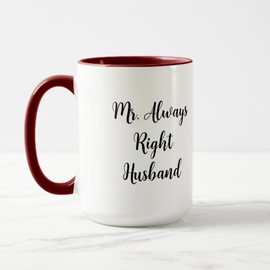 Mr. Right en Mr. Always Right Husband Mok (Links)