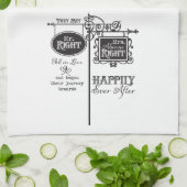 Mr. Right en Mrs. Always Right Wedding Marriage Theedoek (Gevouwen)