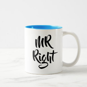 Mr Right Fun Tweekleurige Koffiemok