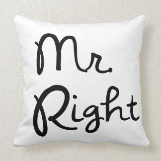 Mr. Right gooien kussen
