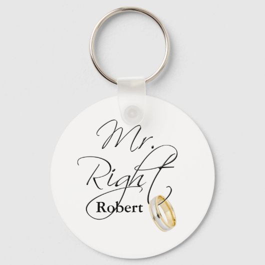 Mr. Right Sleutelhanger (Voorkant)