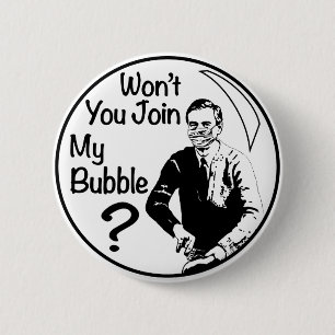 Mr. Rogers gaat niet mee met mijn bubbelpandemie Ronde Button 5,7 Cm