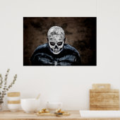 "Mr. Skullhead' van Andrew Gettler Poster (Keuken)