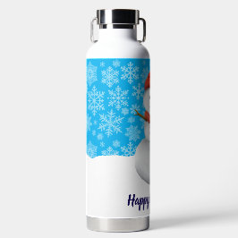 Mr. Snowman Happy Holidays Waterfles