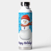 Mr. Snowman Happy Holidays Waterfles (Links)