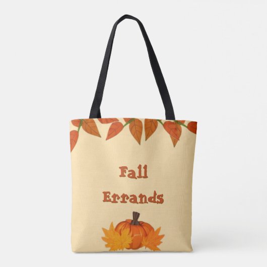 Mr Squirrel Fall Errands Tote Bag (Dos)