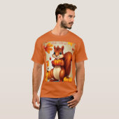 Mr. Squirrel Fall Vibes T-Shirt (Devant entier)