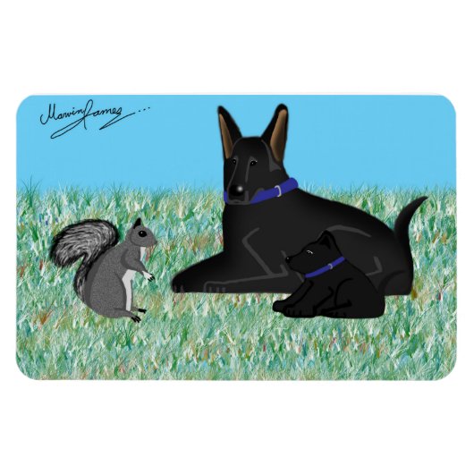 Mr Squirrel - Squirless Conversation Magneet (Horizontaal)