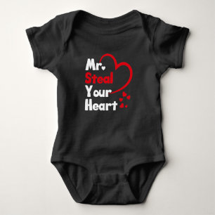 Mr Steal Your Heart Valentijnsdag Funny boys Romper