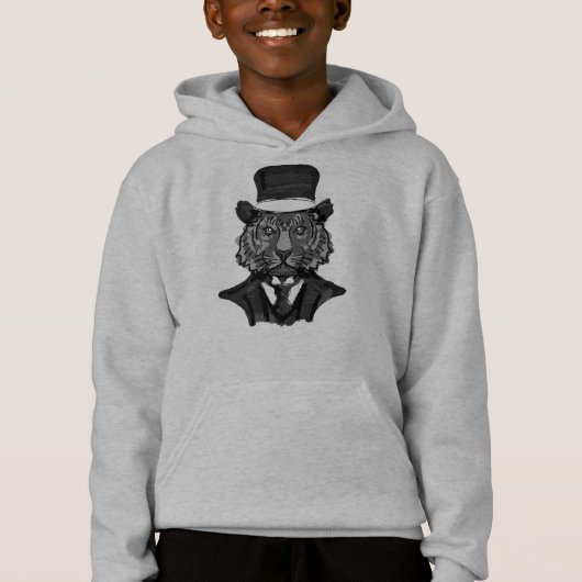 Mr. Tiger (zwart en wit) (Voorkant)