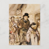 Mr. Toad koopt een kaartje van Arthur Rackham Briefkaart (Voorkant)