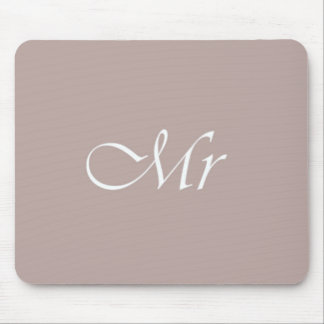 Mr Typography Beige Muismat