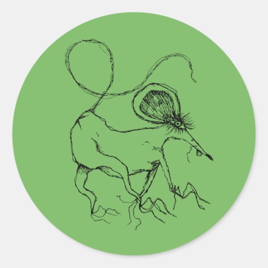 Mr Vomit Ronde Sticker (Voorkant)