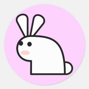 Mr White Wabbit Sticker
