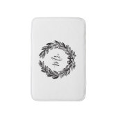 Mr Wreath Witte Badmat (Voorkant Verticaal)