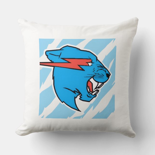MrBeast Inspired Pillow – Fun Design for YouTube F Kussen (Voorkant)