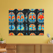 MRI hersenscan Canvas Afdruk (Insitu (Woonkamer))
