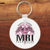 MRI Pink Caduceus Sleutelhanger (Voorkant)