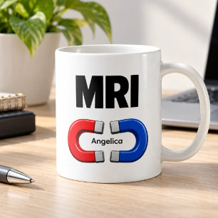 MRI Rood Blauwe Magneet Funny Gepersonaliseerd  Koffiemok