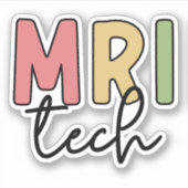 MRI Tech | MRI Technologist Gifts Sticker (Voorkant)