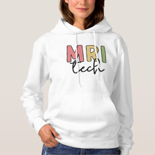MRI Tech MRI Technoloog Radiologie Technicus Hoodie
