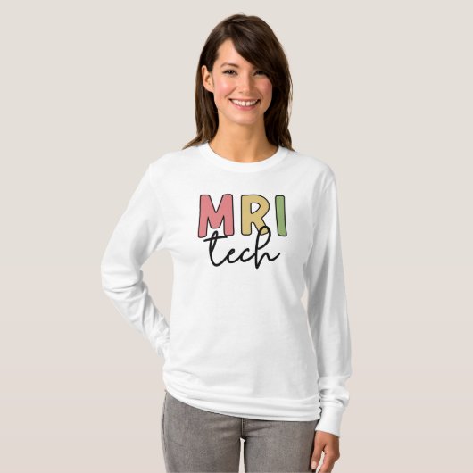 MRI Tech | MRI Technoloog Radiology Technicus T-shirt (Voorkant volledig)
