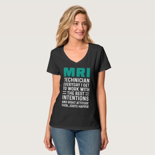 MRI Technician Work Tech Technologist T-shirt (Voorkant volledig)