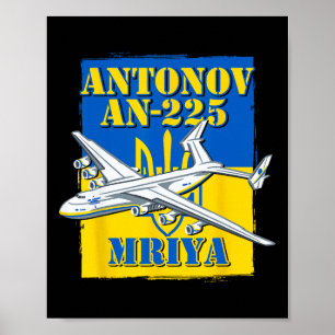Mriya Antonov An-225 Oekraïne Vliegtuig Oekraïense Poster