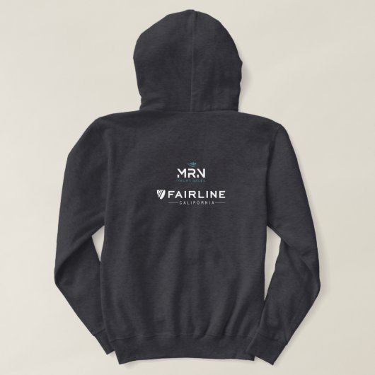 MRN - Fairline CA - Sweat à capuche gris pour homm (Design dos)