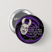 MRR Llama-Button Ronde Button 5,7 Cm (Voorkant /achterkant)