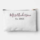 Mrs. add naam achternaam zwart roze beste jaar mod etui (Achterkant)