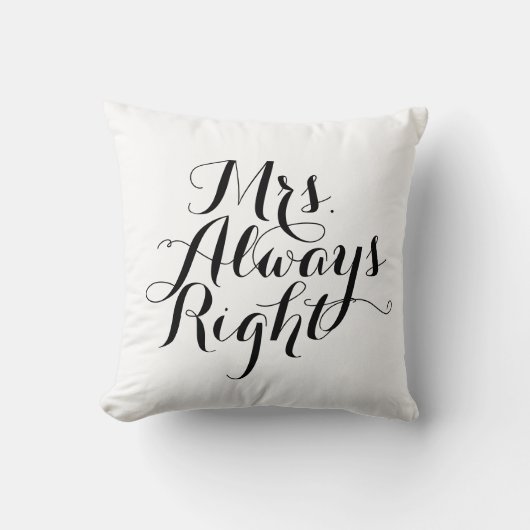 Mrs Altijd goed Kussen (Voorkant)