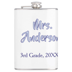 mrs anderson leraren waardering dag paarse scho heupfles