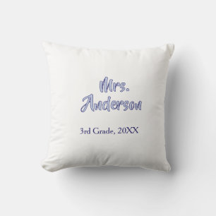 mrs anderson leraren waardering dag paarse scho kussen