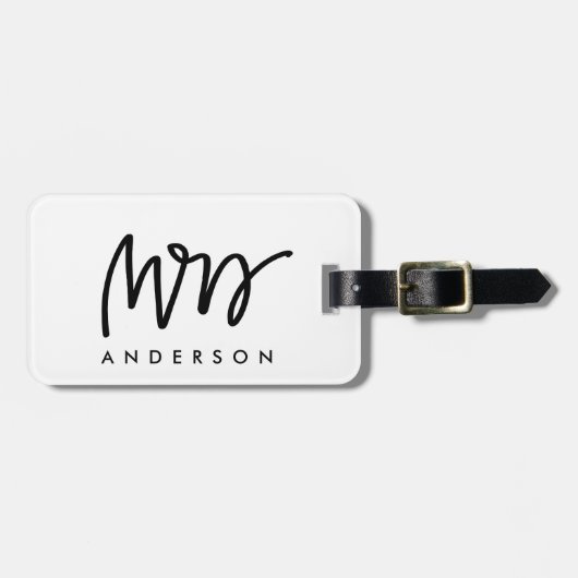 Mrs. | Bagage label (Voorkant horizontaal)