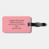 MRS BAGAGELABEL (Achterkant horizontaal)