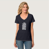 Mrs. Black Modern Wedding Monogram Script Custom T T-shirt (Voorkant volledig)
