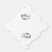 Mrs Bride to be bruiloft Vrijgezellenfeest zwart w Bedankdoosjes (Uitgevouwen)