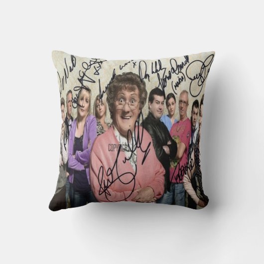 mrs browns boys ondertekend kussen (Achterkant)