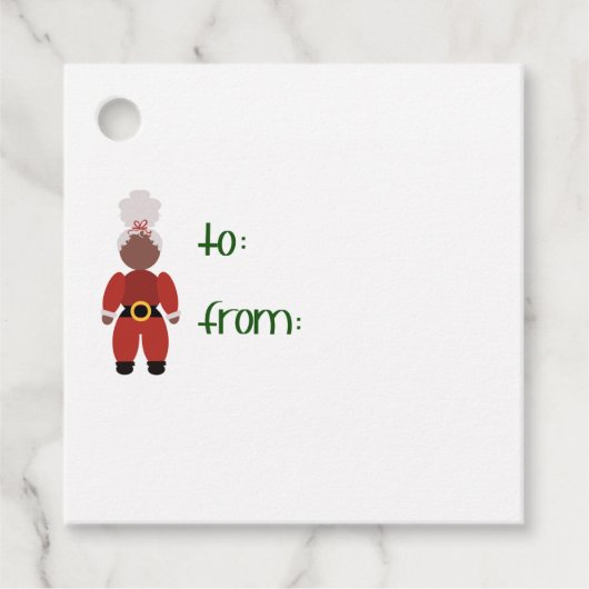 Mrs C Christmas Gift Label (Voorkant)