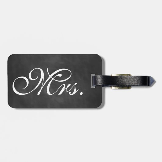 Mrs Chalkboard Bagagelabel (Achterkant horizontaal)